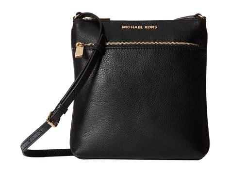 michael kors small flat crossbody black|Michael Kors Crossbody wallet purse.